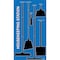 5S Supplies 5S Housekeeping Shadow Board Broom Station Version 3 - Blue Board / Black Shadows  With Broom HSB-V3-BLUE-KIT - alternate 1